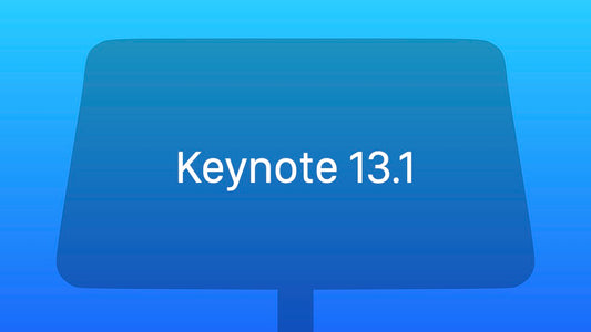 Keynote 13.1 permite importar archivos vectoriales.