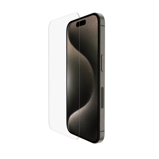 Protector de pantalla UltraGlass 2 con revestimiento antimicrobiano para iPhone 15 Pro de Belkin - Rossellimac