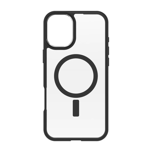 Funda React MagSafe para iPhone 16 Plus transparente/negro | Otterbox