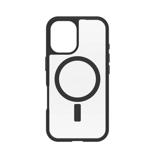 Funda React MagSafe iPhone 16 transparente/negro | Otterbox