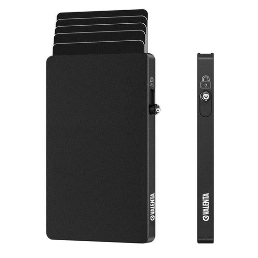 Cartera protector Aluminium MagSafe iPhone Negro | Valenta