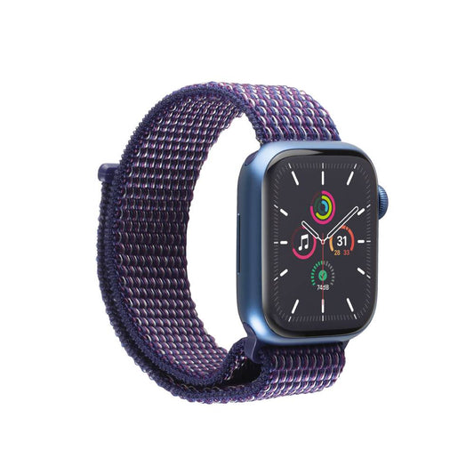 Correa velcro Koa para Apple Watch 42mm 46mm Azul noche | Rossellimac