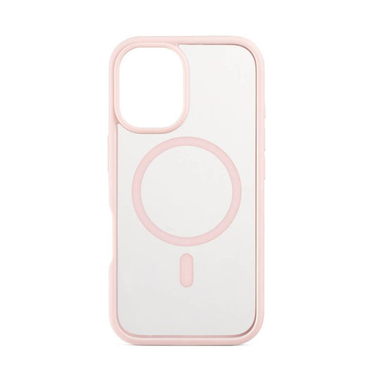 Funda Jump ultra-protectora MagSafe para iPhone 16 rosa/transparente | Rossellimac