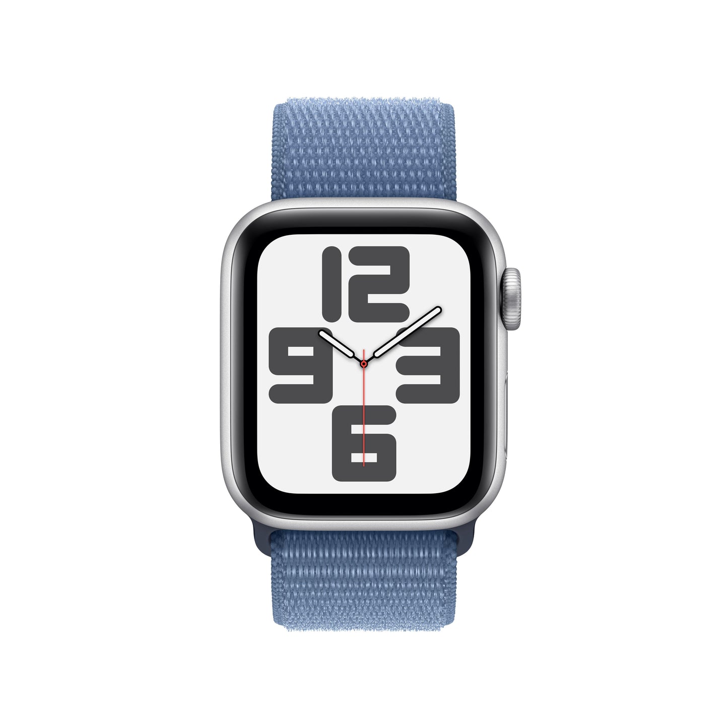 Apple Watch SE (GPS) - Caja de aluminio en plata de 40 mm - Correa Loop deportiva azul invierno