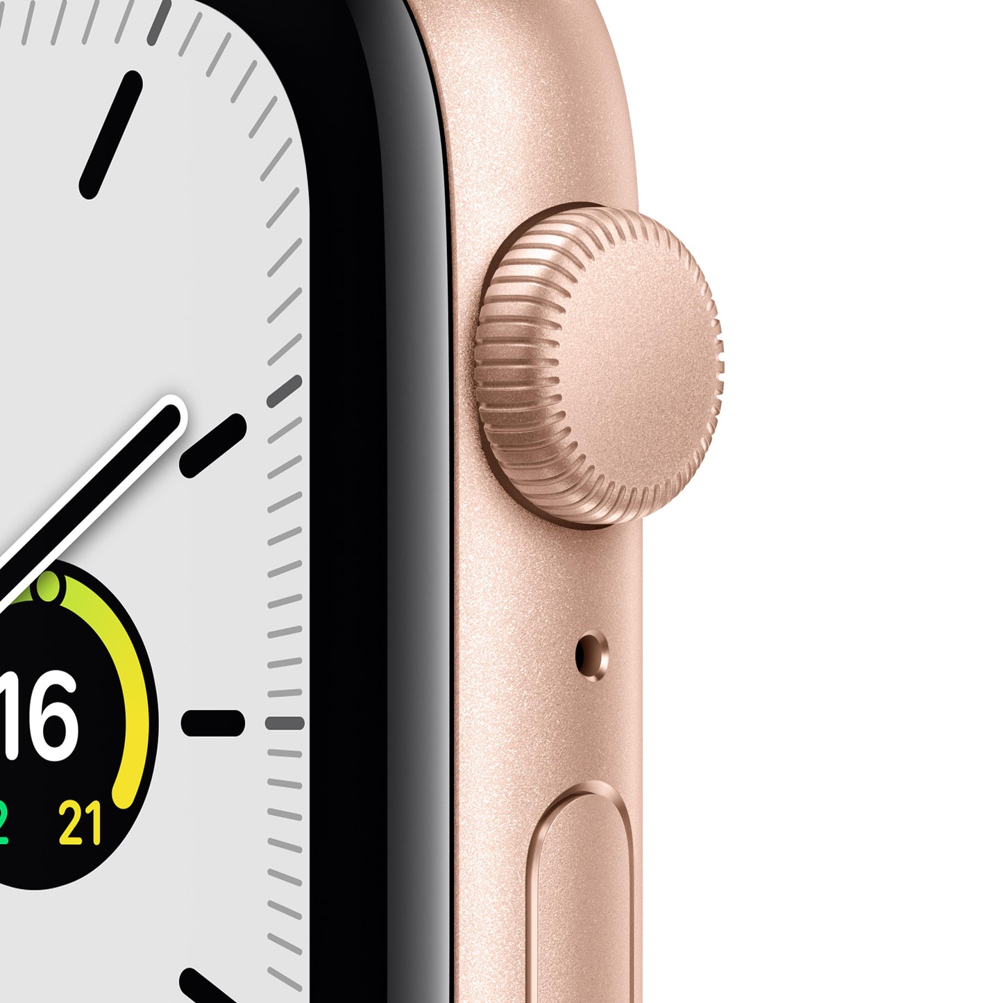 Apple Watch SE (GPS) - Caja de aluminio en oro de 44 mm - Correa deportiva blanco estrella - Talla única
