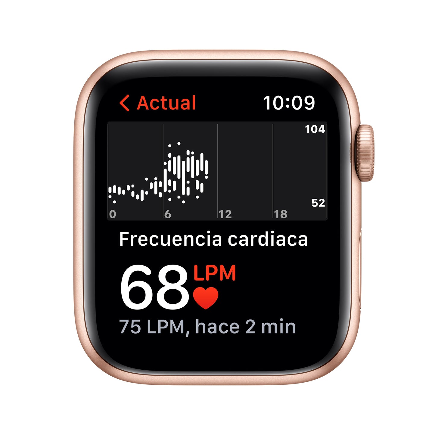 Apple Watch SE (GPS) - Caja de aluminio en oro de 44 mm - Correa deportiva blanco estrella - Talla única