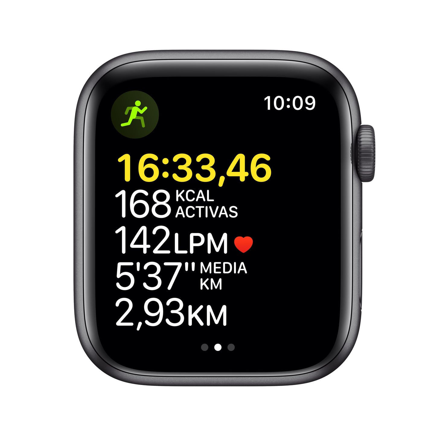 Apple Watch SE (GPS) - Caja de aluminio en gris espacial de 44 mm - Correa deportiva en color medianoche - Talla única