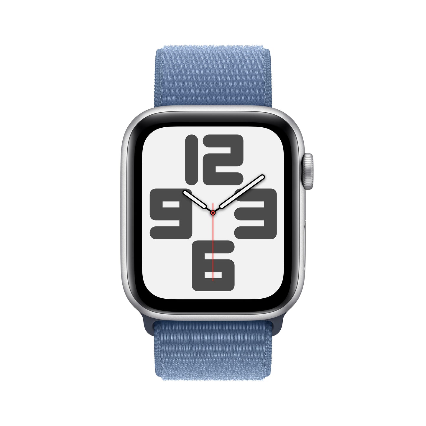 Apple Watch SE (GPS + Cellular) - Caja de aluminio en plata de 44 mm - Correa Loop deportiva azul invierno