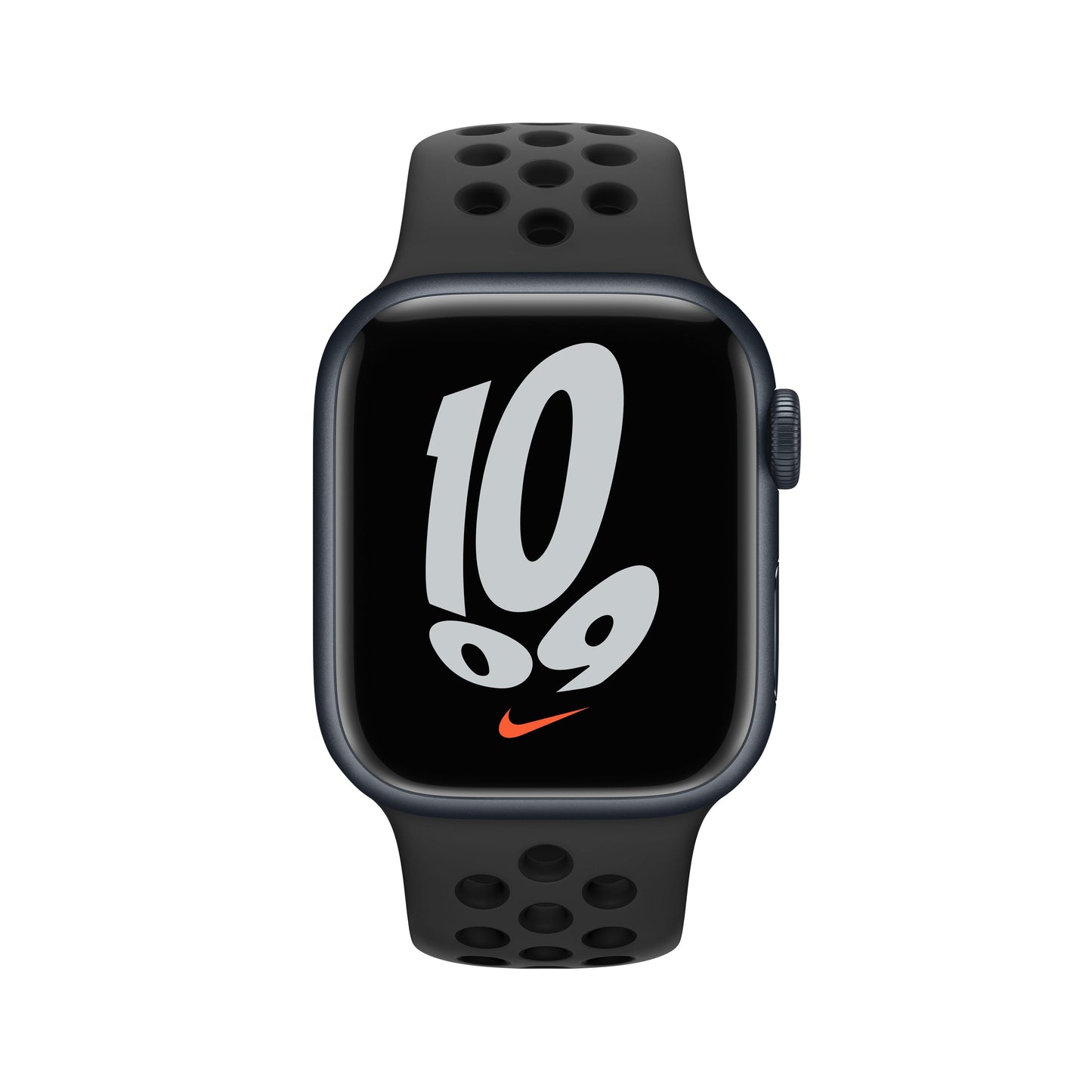 Apple Watch Nike Series 7 (GPS + Cellular) - Caja de aluminio en color medianoche de 41 mm - Correa Nike Sport antracita/negra - Talla única