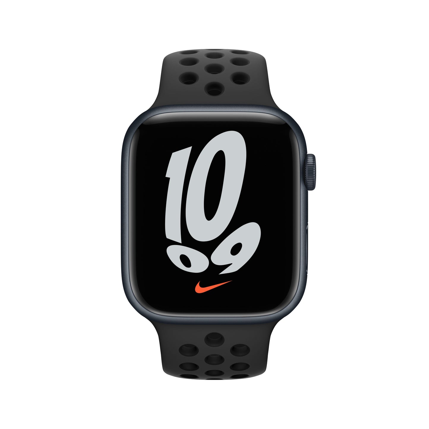 Apple Watch Nike Series 7 (GPS + Cellular) - Caja de aluminio en color medianoche de 45 mm - Correa Nike Sport antracita/negra - Talla única