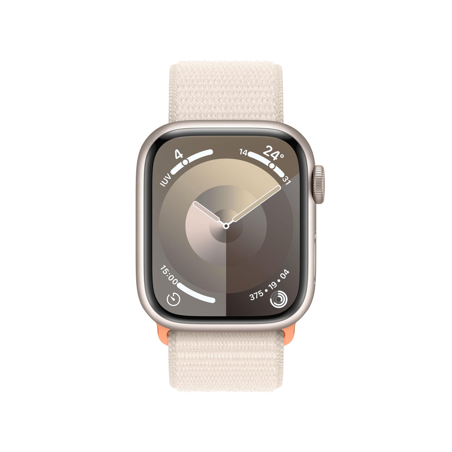Apple Watch Series 9 (GPS) - Caja de aluminio en blanco estrella de 41 mm - Correa Loop deportiva blanco estrella