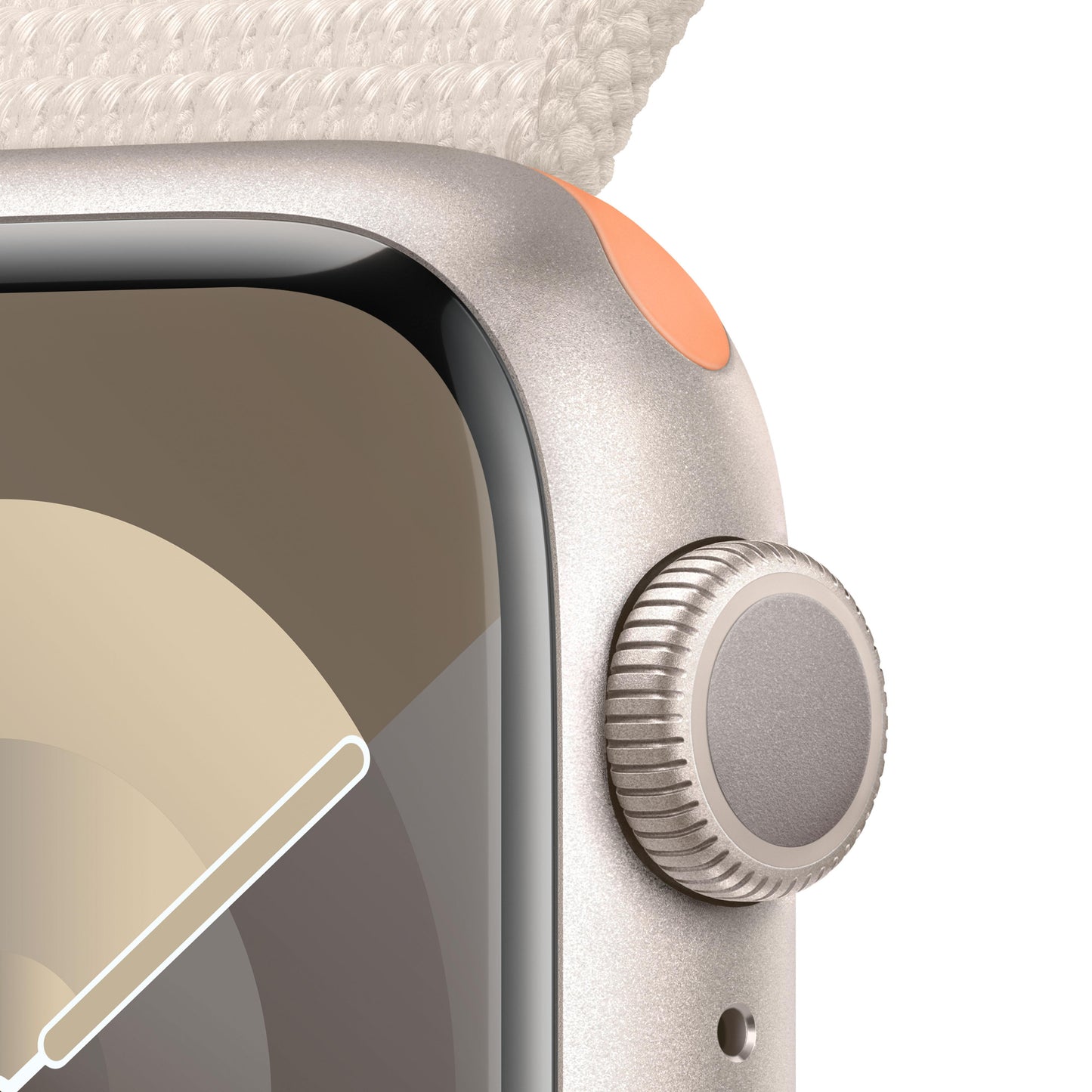 Apple Watch Series 9 (GPS) - Caja de aluminio en blanco estrella de 41 mm - Correa Loop deportiva blanco estrella