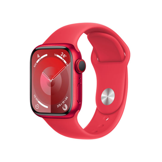 Apple Watch Series 9 (GPS + Cellular) - Caja de aluminio (PRODUCT)RED de 41 mm - Correa deportiva (PRODUCT)RED - Talla S/M