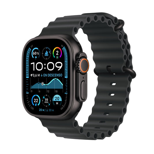 Apple Watch Ultra 2 (GPS + Cellular) - Caja de titanio negro de 49 mm - Correa Ocean negra