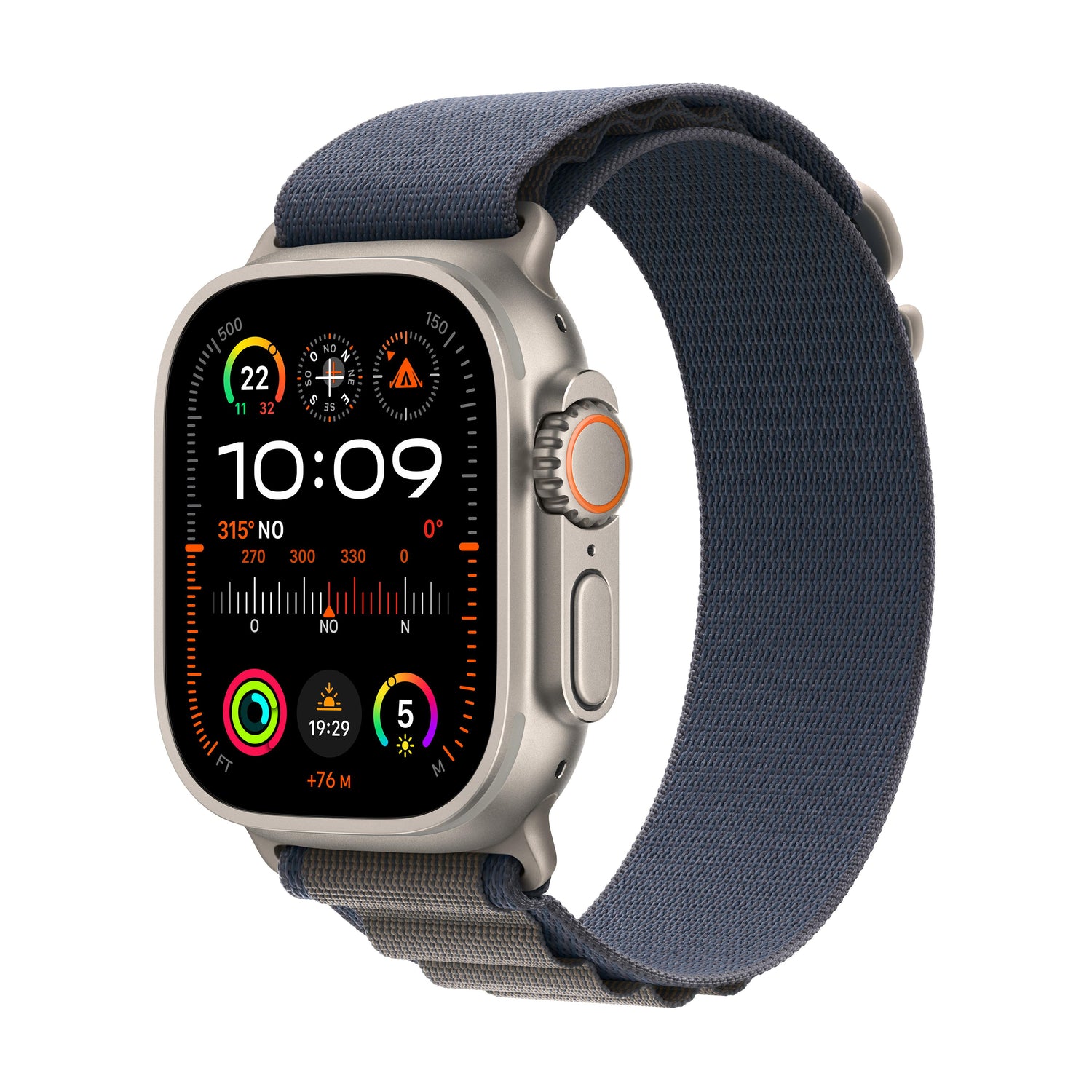 Apple Watch Ultra 2 (GPS + Cellular) - Caja de titanio de 49 mm - Correa Loop Alpine azul - Talla L