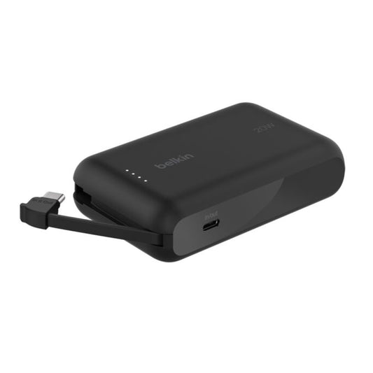 Batería externa 10K BoostCharge cable integrado USB-C de 20w | Belkin