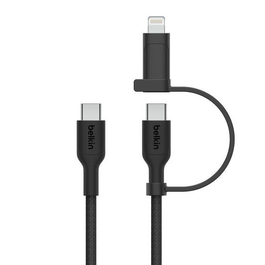 Cable BoostCharge Pro Cable 2 en 1 con USB-C y Lightning | Belkin