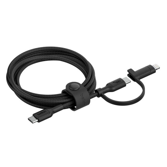 Cable BoostCharge Pro Cable 2 en 1 con USB-C y Lightning | Belkin