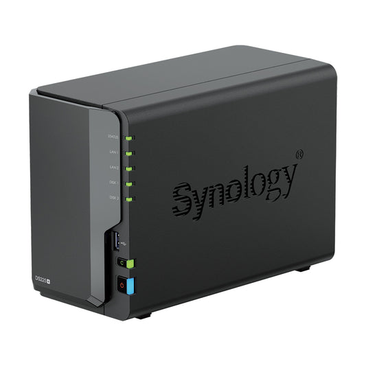 Servidor NAS DiskStation DS225+ 2GB RAM 2 bahías 3.5"/2.5" | Synology