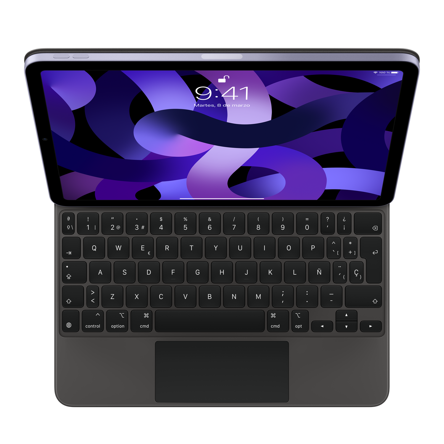 Magic Keyboard para el iPad Pro de 11 pulgadas (3.ª generación) y iPad Air (5.ª generación), negro, Español - Rossellimac