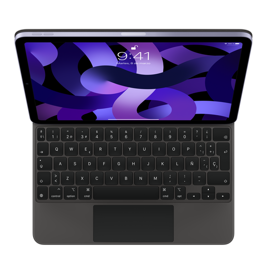 Magic Keyboard para el iPad Pro de 11 pulgadas (3.ª generación) y iPad Air (5.ª generación), negro, Español - Rossellimac