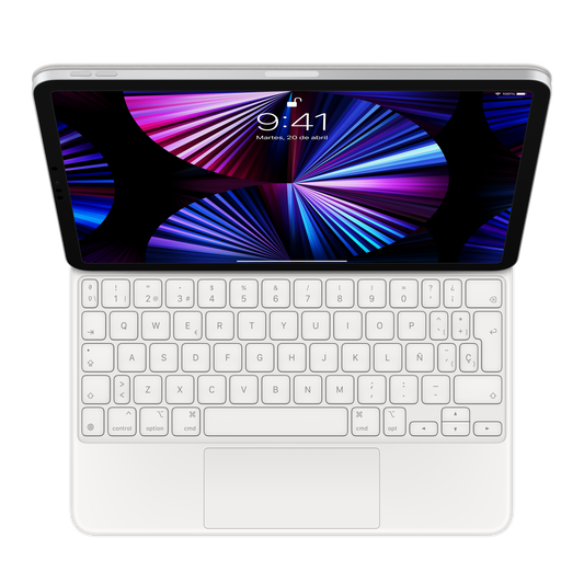 Magic Keyboard para el iPad Pro de 12,9 pulgadas (5.ª generación), en blanco, Español - Rossellimac