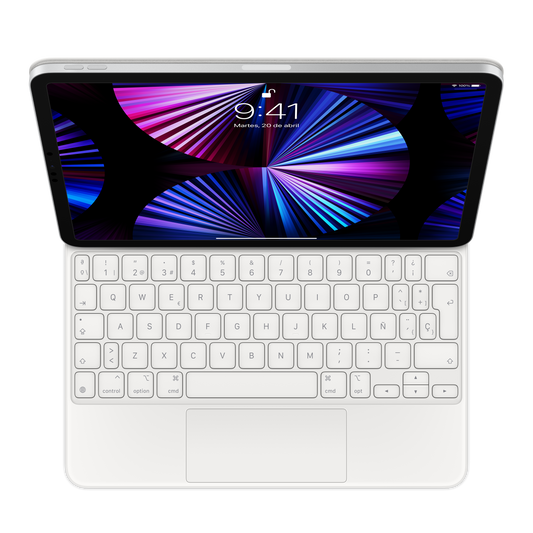 Magic Keyboard para el iPad Pro de 12,9 pulgadas (5.ª generación), en blanco, Español - Rossellimac