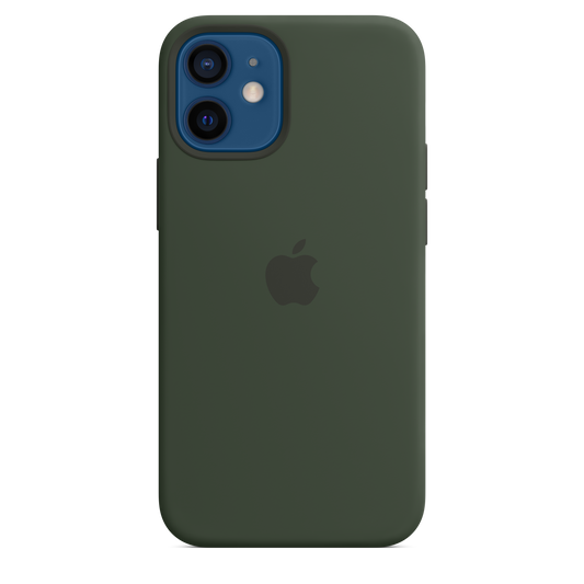 Funda de silicona con MagSafe para el iPhone 12 mini, Verde Chipre - Rossellimac