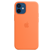 Funda de silicona con MagSafe para el iPhone 12 mini, Naranja kumquat