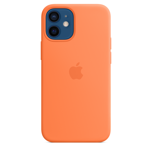 Funda de silicona con MagSafe para el iPhone 12 mini, Naranja kumquat - Rossellimac
