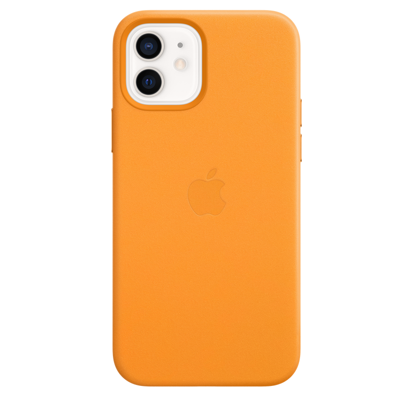 Funda de piel con MagSafe para el iPhone 12 y iPhone 12 Pro, Amapola de California - Rossellimac