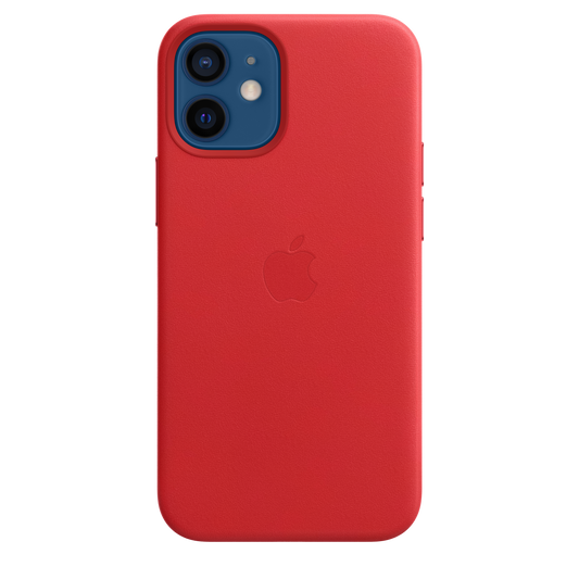 Funda de piel con MagSafe para el iPhone12 mini, (PRODUCT)RED - Rossellimac