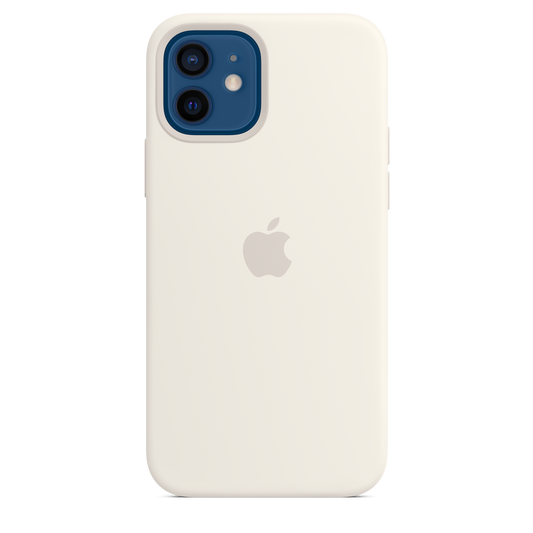 Funda de silicona con MagSafe para el iPhone 12 y iPhone 12 Pro, Blanco - Rossellimac