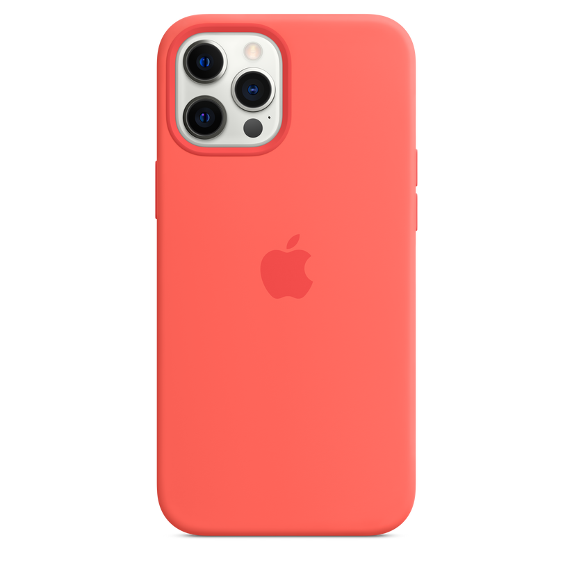 Funda de silicona con MagSafe para el iPhone 12 Pro Max, Pomelo rosa - Rossellimac