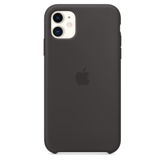 Funda de silicona para el iPhone 11, Negro - Rossellimac