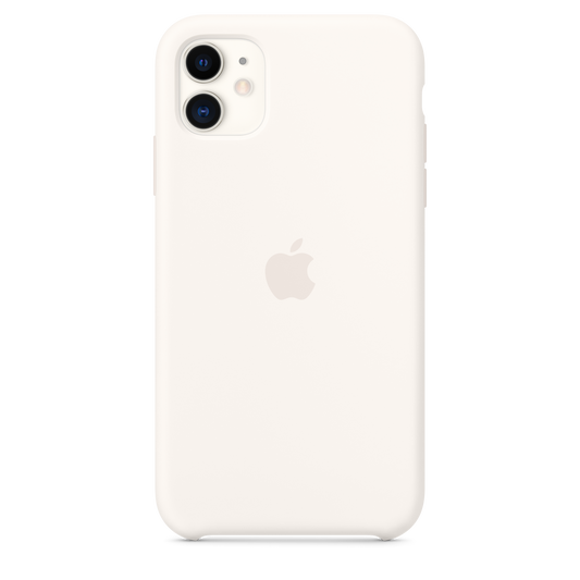 Funda de silicona para el iPhone 11, Blanco suave - Rossellimac