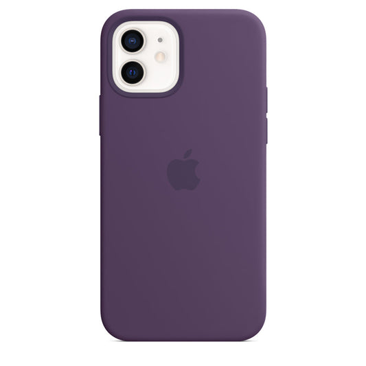 Funda de silicona con MagSafe para el iPhone 12 y iPhone 12 Pro, Amatista - Rossellimac