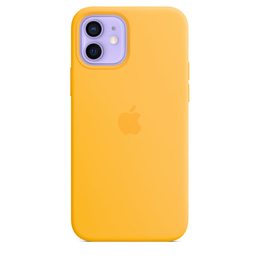 Funda de silicona con MagSafe para el iPhone 12 y iPhone 12 Pro, Girasol - Rossellimac