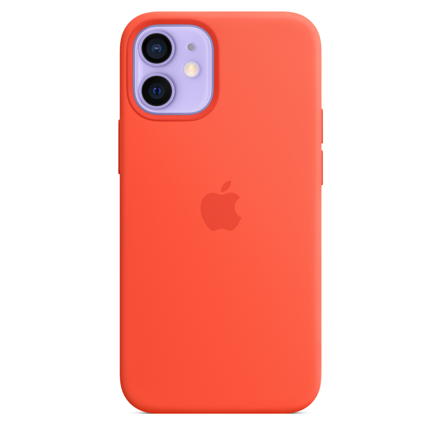 Funda de silicona con MagSafe para el iPhone 12 mini, Naranja eléctrico