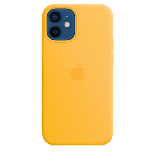 Funda de silicona con MagSafe para el iPhone 12 mini, Girasol - Rossellimac