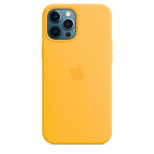 Funda de silicona con MagSafe para el iPhone 12 Pro Max, Girasol - Rossellimac