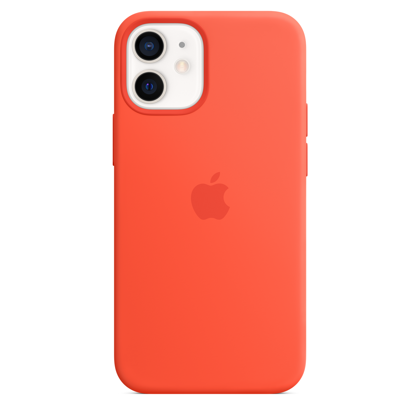 Funda de silicona con MagSafe para el iPhone 12 mini, Naranja eléctrico