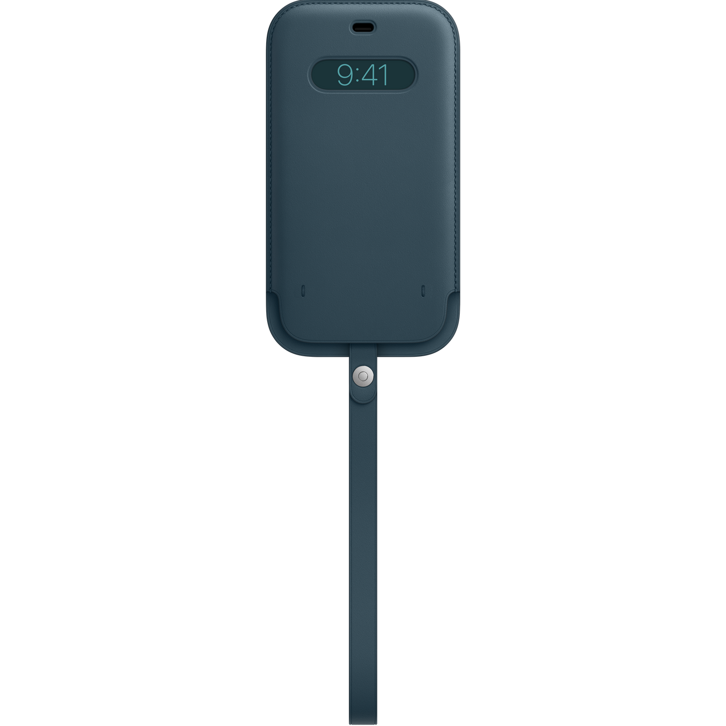 Funda integral de piel con MagSafe para el iPhone 12 Pro Max, Azul báltico - Rossellimac