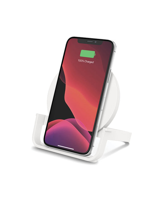 Soporte de carga inalámbrica vertical de 10 W de Belkin Blanco - Rossellimac
