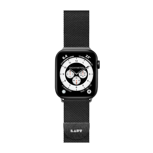 Correa Apple Watch Steel Loop de LAUT Negro 38mm 40mm 41mm - Rossellimac