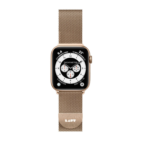 Correa Apple Watch Steel Loop de LAUT Oro 42mm 44mm 45mm - Rossellimac