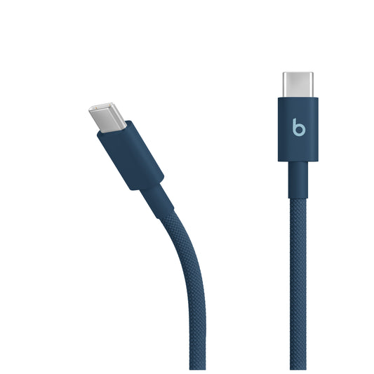 Cable trenzado USB-C a USB-C (1,5 m) Azul índigo | Beats