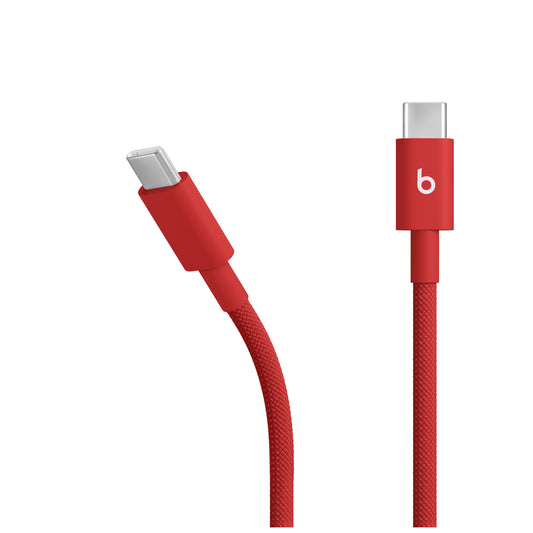 Cable trenzado USB-C a USB-C (1,5 m) Rojo fuego | Beats