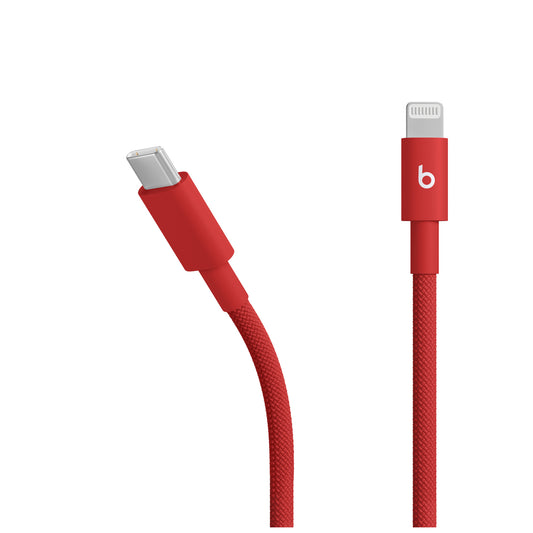 Cable trenzado USB-C a Lightning (1,5 m) Rojo fuego | Beats