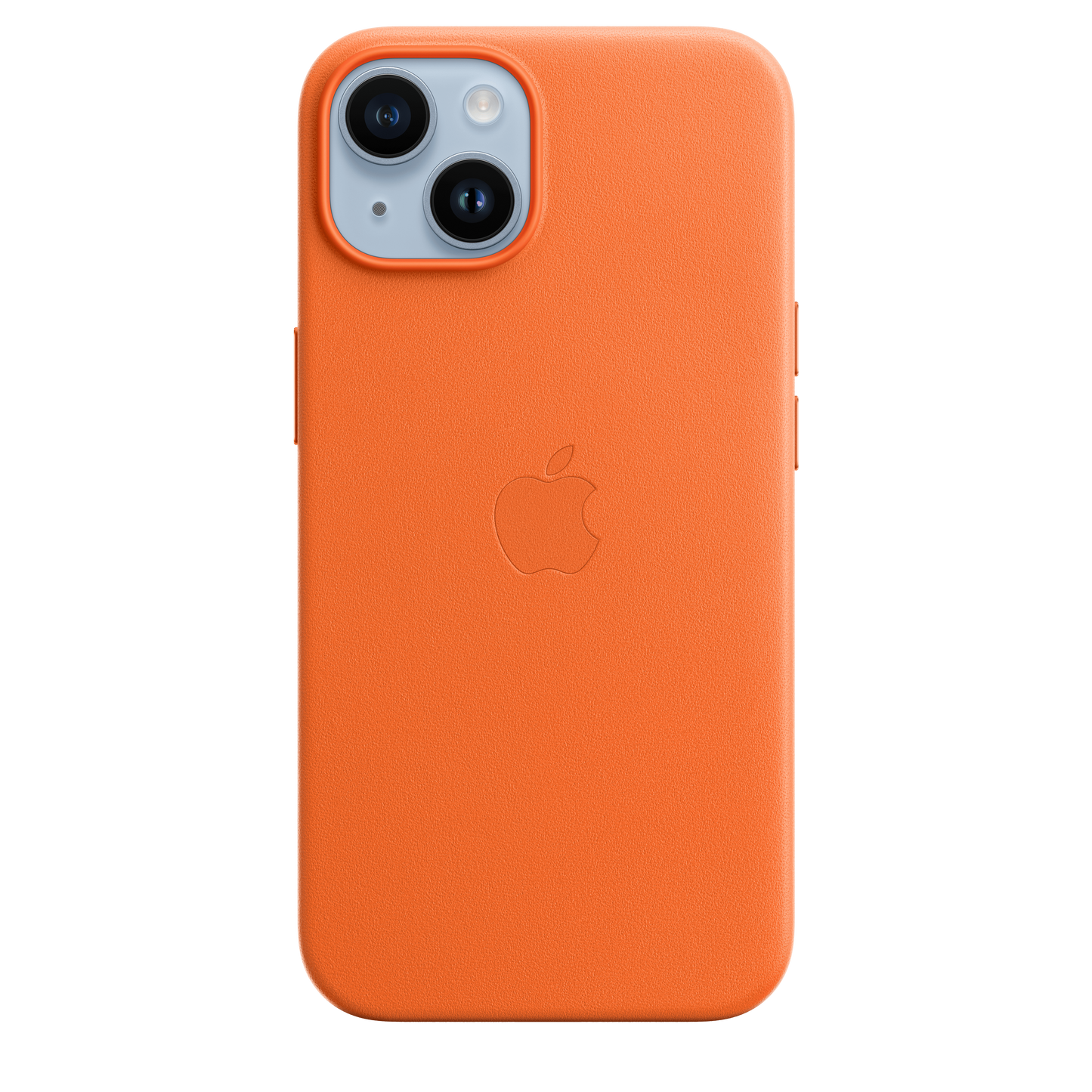 Funda de piel con MagSafe para el iPhone 14 - Naranja - Rossellimac